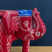 Handmade Red color Wooden Elephant Stool Decorative Showpiece