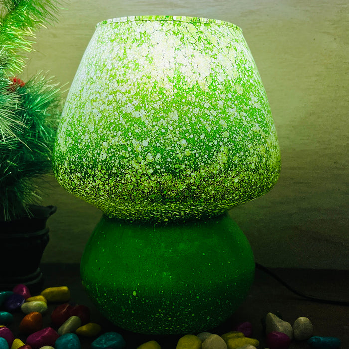 Lampe mosaïque colorée