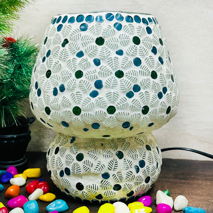 Lampe mosaïque colorée