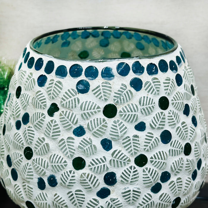 Lampe mosaïque colorée