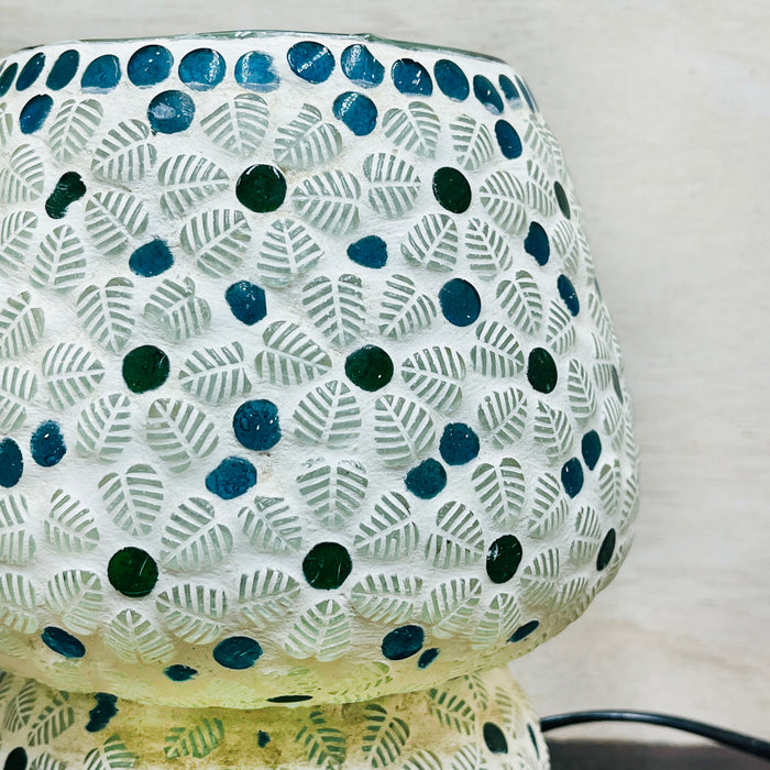 Lampe mosaïque colorée