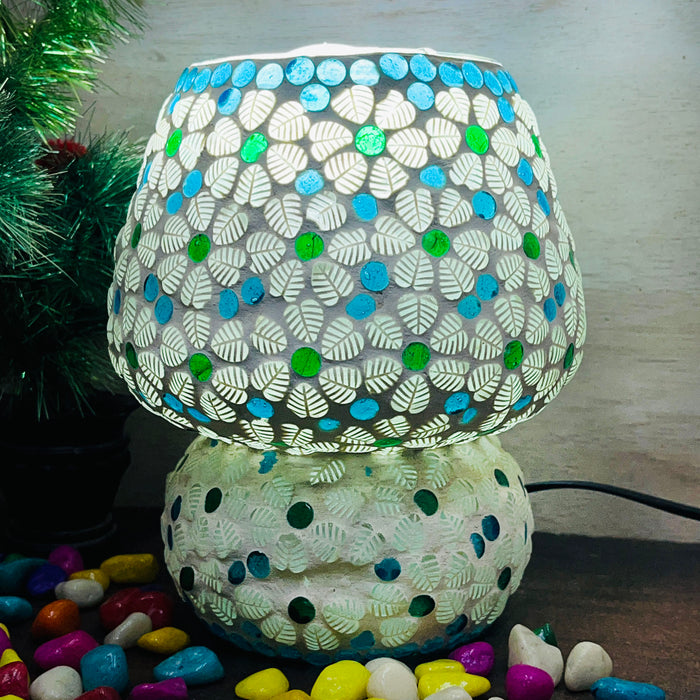 Lampe mosaïque colorée