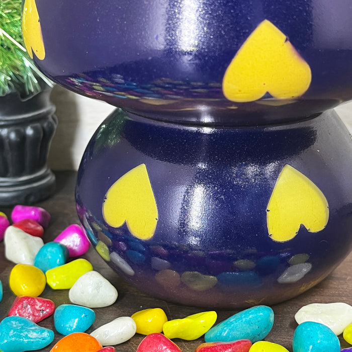 Lampe mosaïque colorée