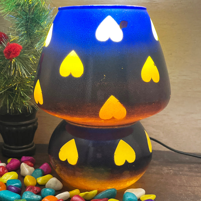 Lampe mosaïque colorée