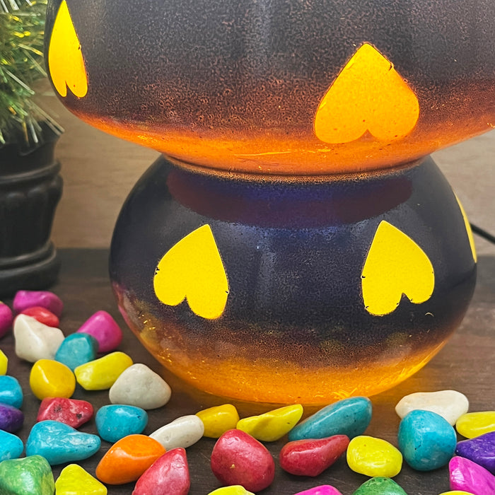 Lampe mosaïque colorée