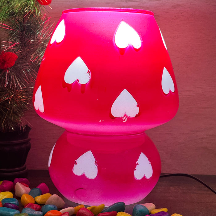 Lampe mosaïque colorée