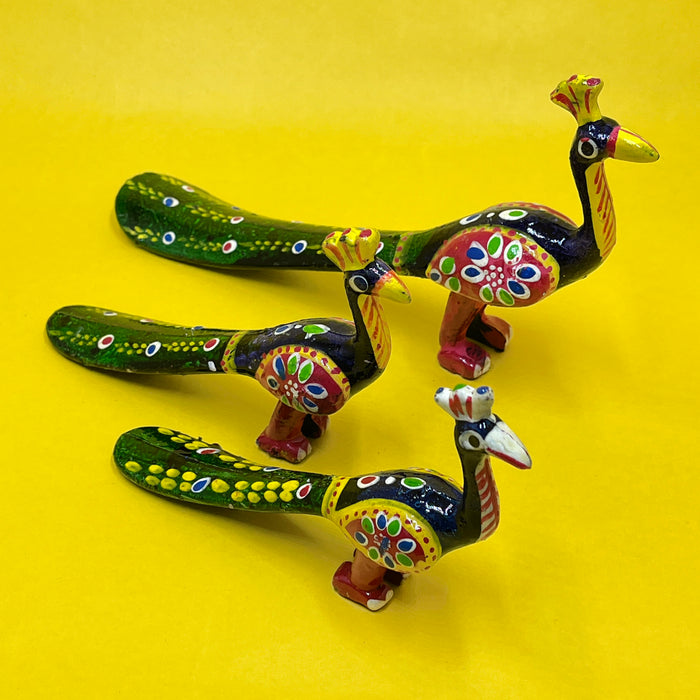 Handcrafted Decorative Peacock Showpiece Set | Traditional Home Décor