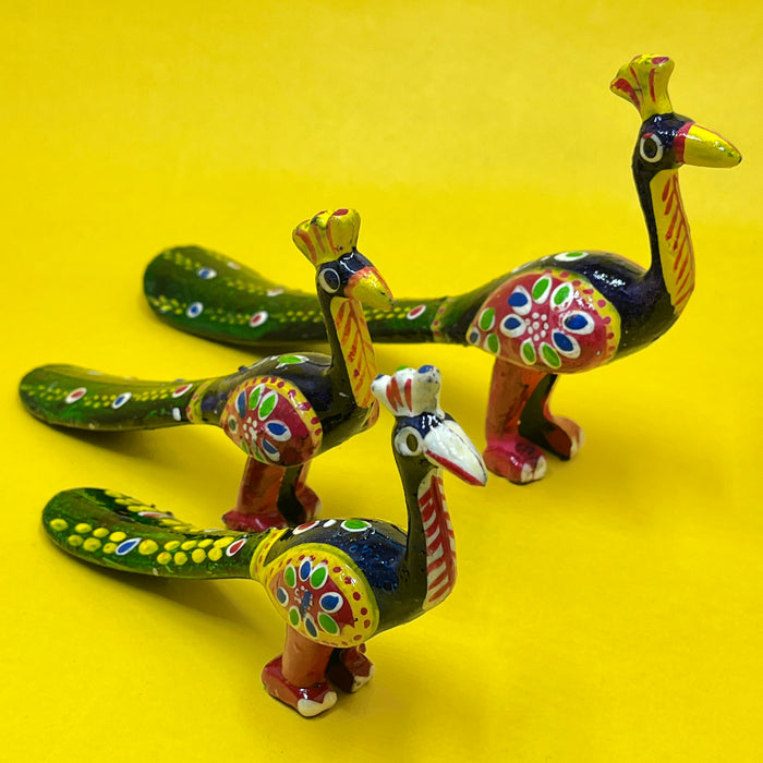 Handcrafted Decorative Peacock Showpiece Set | Traditional Home Décor