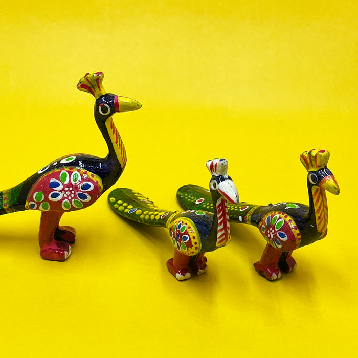 Handcrafted Decorative Peacock Showpiece Set | Traditional Home Décor