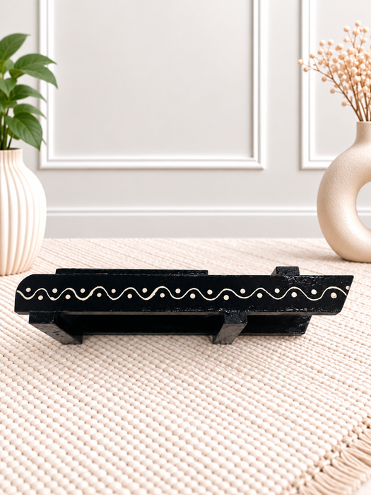 Handcrafted Wooden Mobile Stand, Hand Painted Indian Traditional Decorative Phone Holder