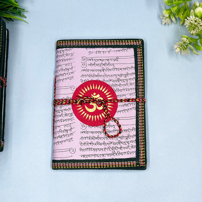 Journal Handmade Cotton Paper Diary with Om Symbol 