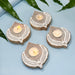Lotus Design Handcrafted Wooden Tea Light Candle Holder 6