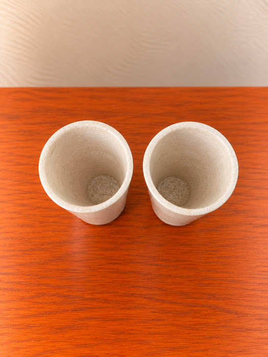 White Marble Glass Set of 2, Elegant Tall Marble Drinking Cups
