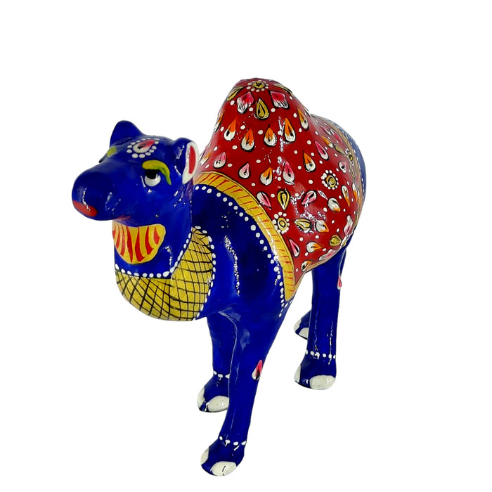 Handcrafted Meenakari Metal Camel Statue