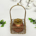 Metal Gift Basket With Copper Or Gold Polish Dry Fruit Jar 2