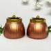 Metal Gold Basket With 2 Dry Fruit Jar Home/Office Decor 5