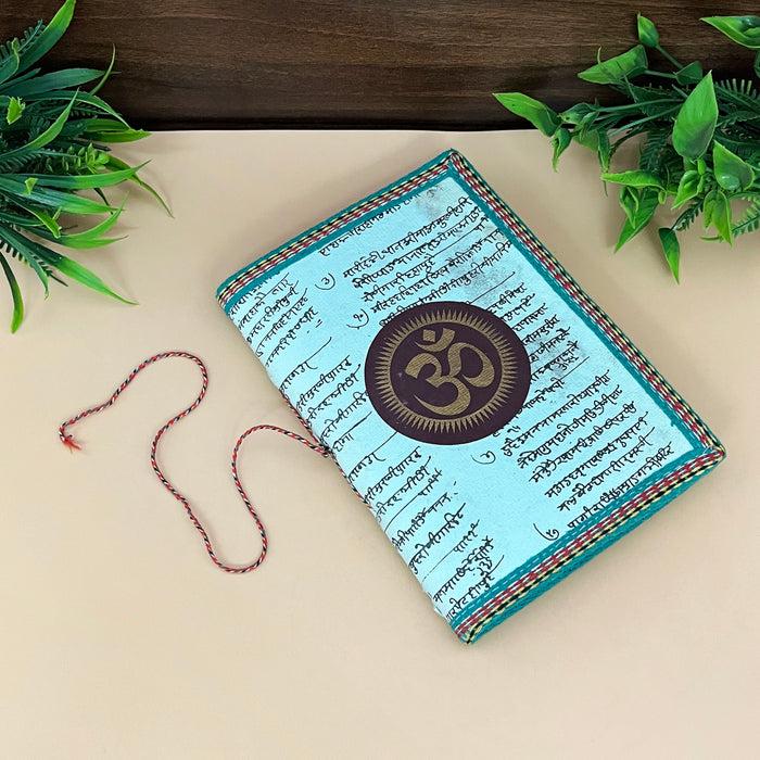 OM Printed Handmade Cotton Paper Diary 2