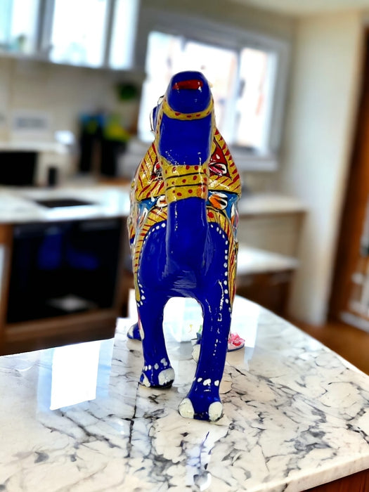 Rajasthani Meenakari Kanthi Camel Figurine Statue