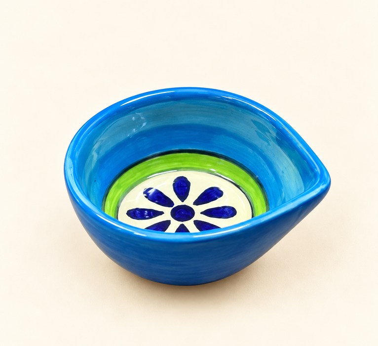 Handmade Ceramic colourful Diyas – Traditional Indian Festive Décor by Diwam Handicrafts