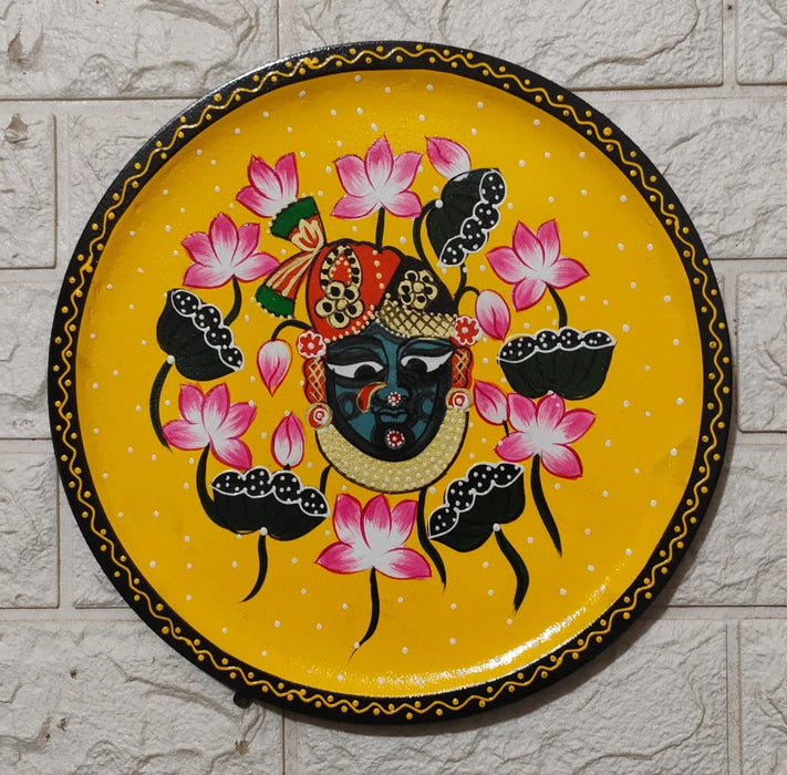 Hand Painted Shrinathji Wall Decor | Traditional Indian Handmade Wall Art