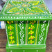 Handmade Green Color Wooden Ceramic Drawer Storage