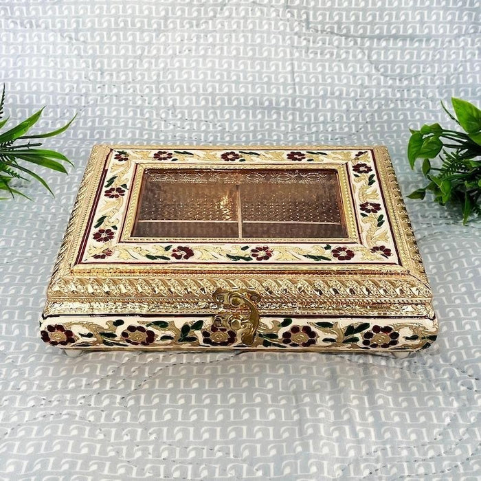 Wooden Box | Set of 28 Handmade MDF Meenakari Boxes | Indian Storage, Bulk Wholesale