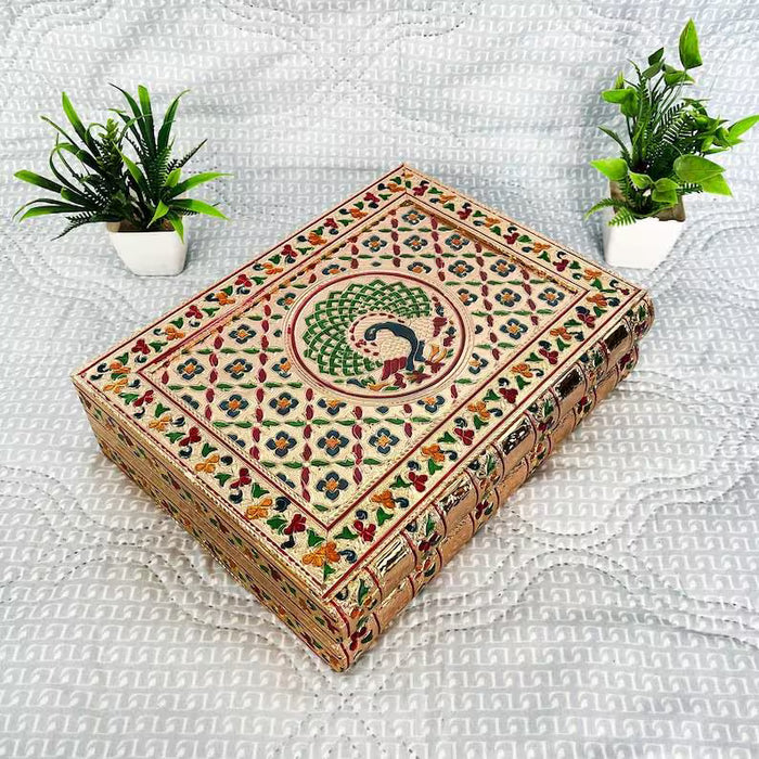 Wooden Jewelry Box | Set of 12 Handmade | Gold Finish, Velvet Lined bulk book