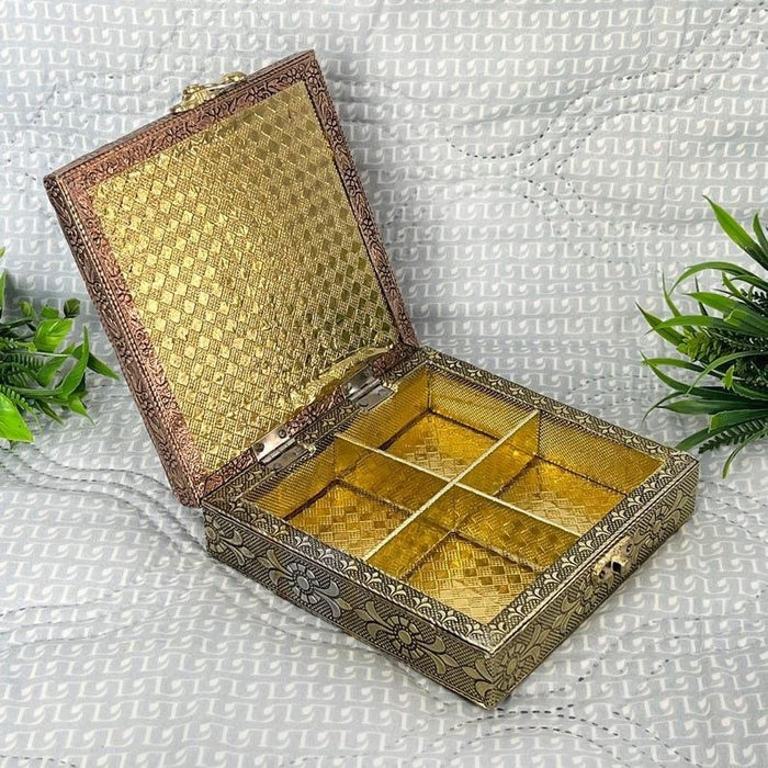 Wooden Dry Fruit Box Set of 32 – 6x6 Inch Handmade Indian Wedding Favor Box bulk
