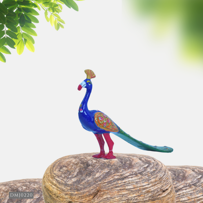 Handcrafted Wooden Peacock Showpiece | Decorative Home & Office Décor Statue